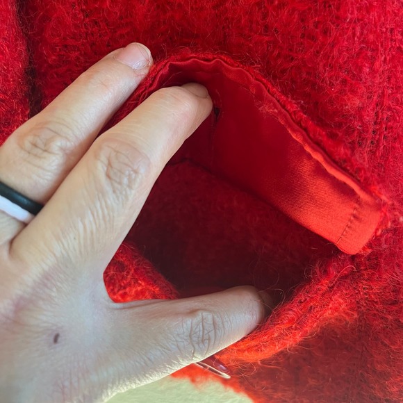 Armani Collezioni red bouncle Antinea blazer - Picture 8 of 9